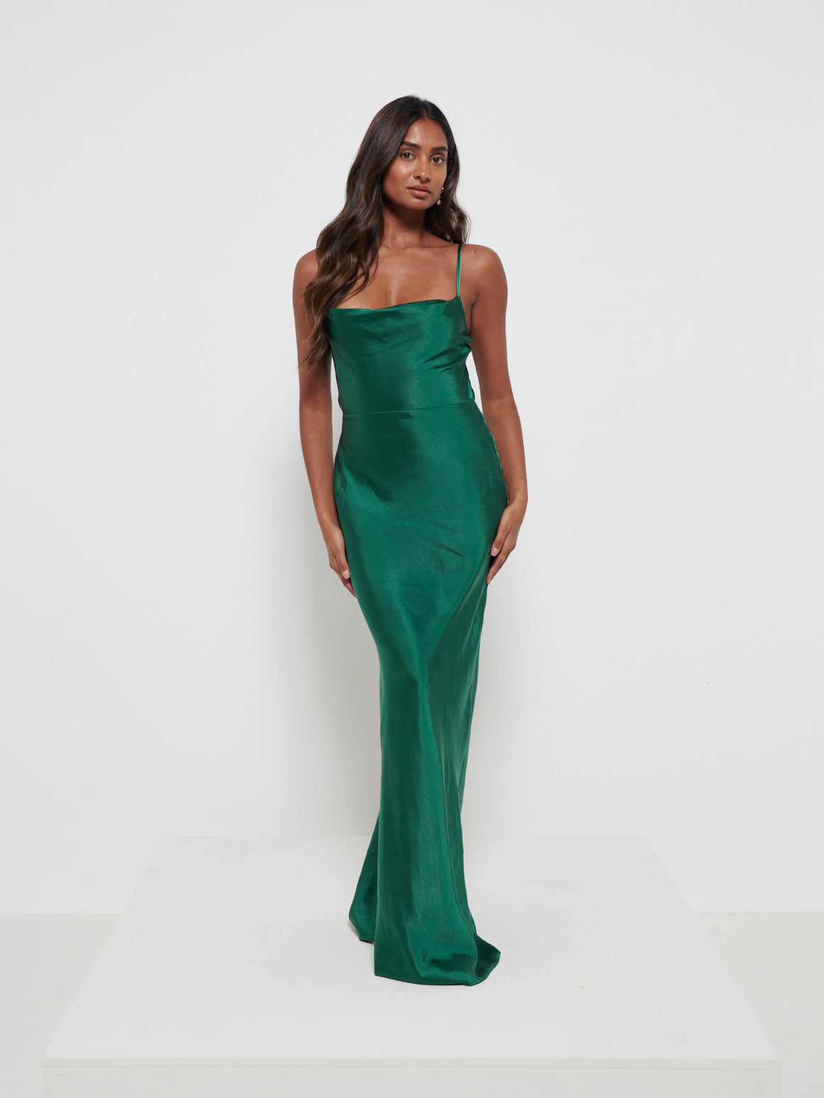 Keisha Maxi Bridesmaid Dress - Matte Emerald, 10