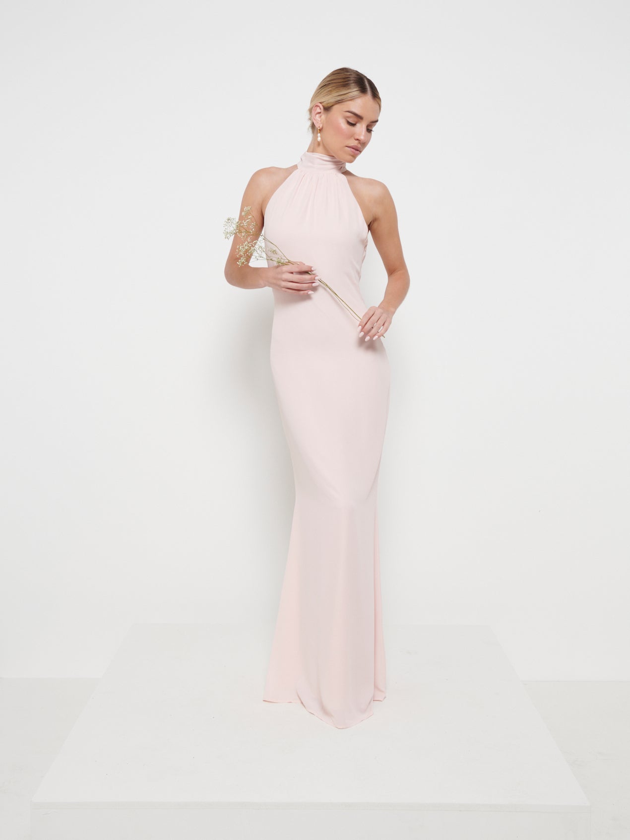 Odelle Chiffon Maxi Bridesmaid Dress - Blush, 16