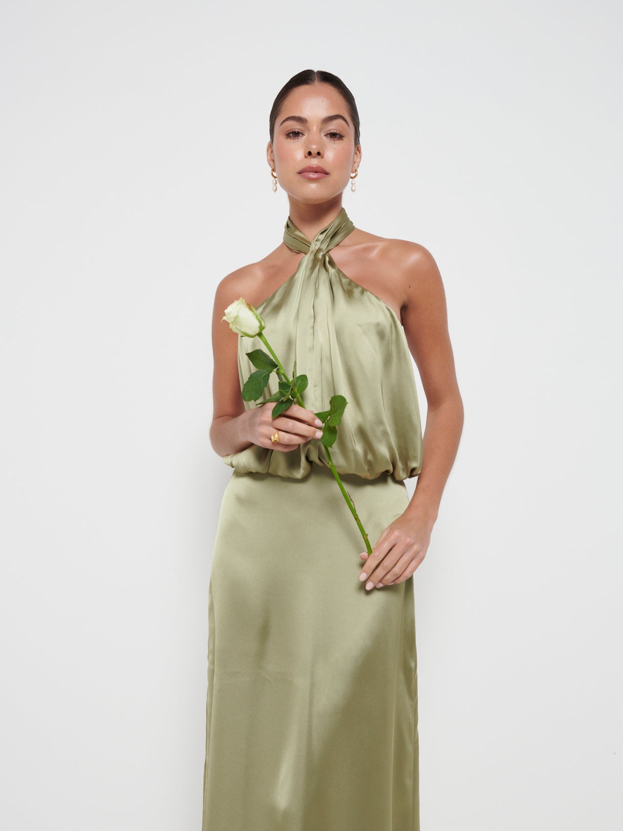 Sammie Recycled Maxi Bridesmaid Dress - Matte True Blush – Pretty