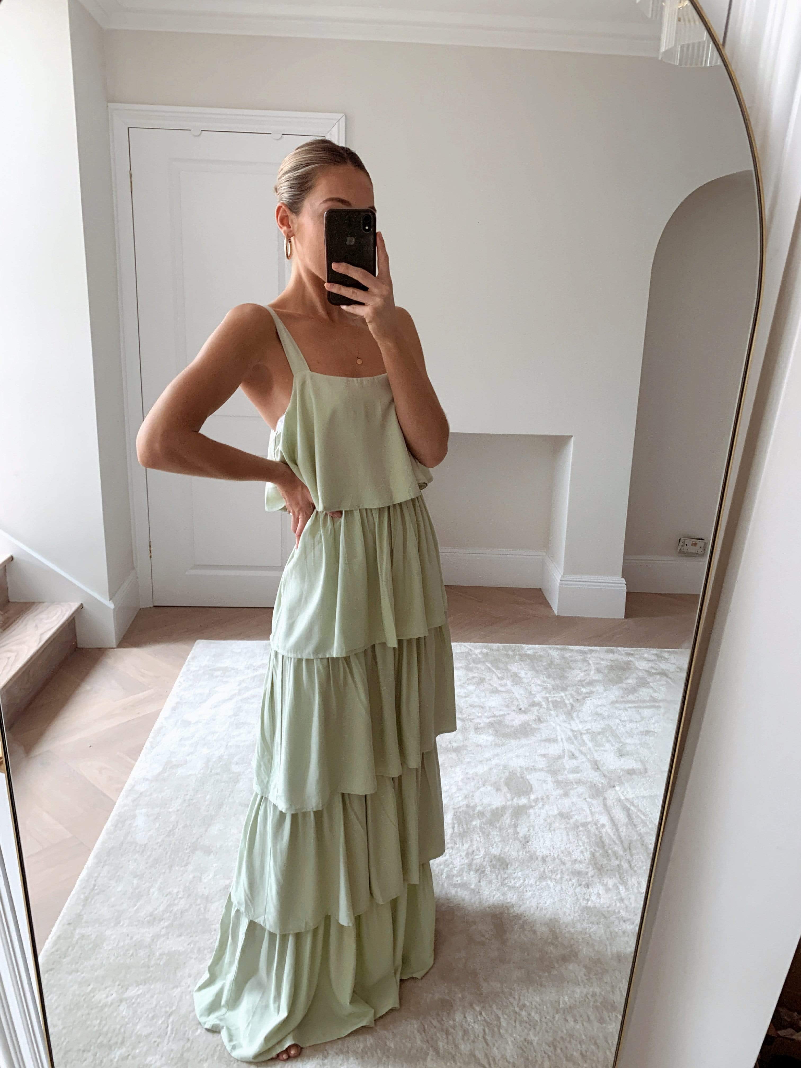 maxi dress sage