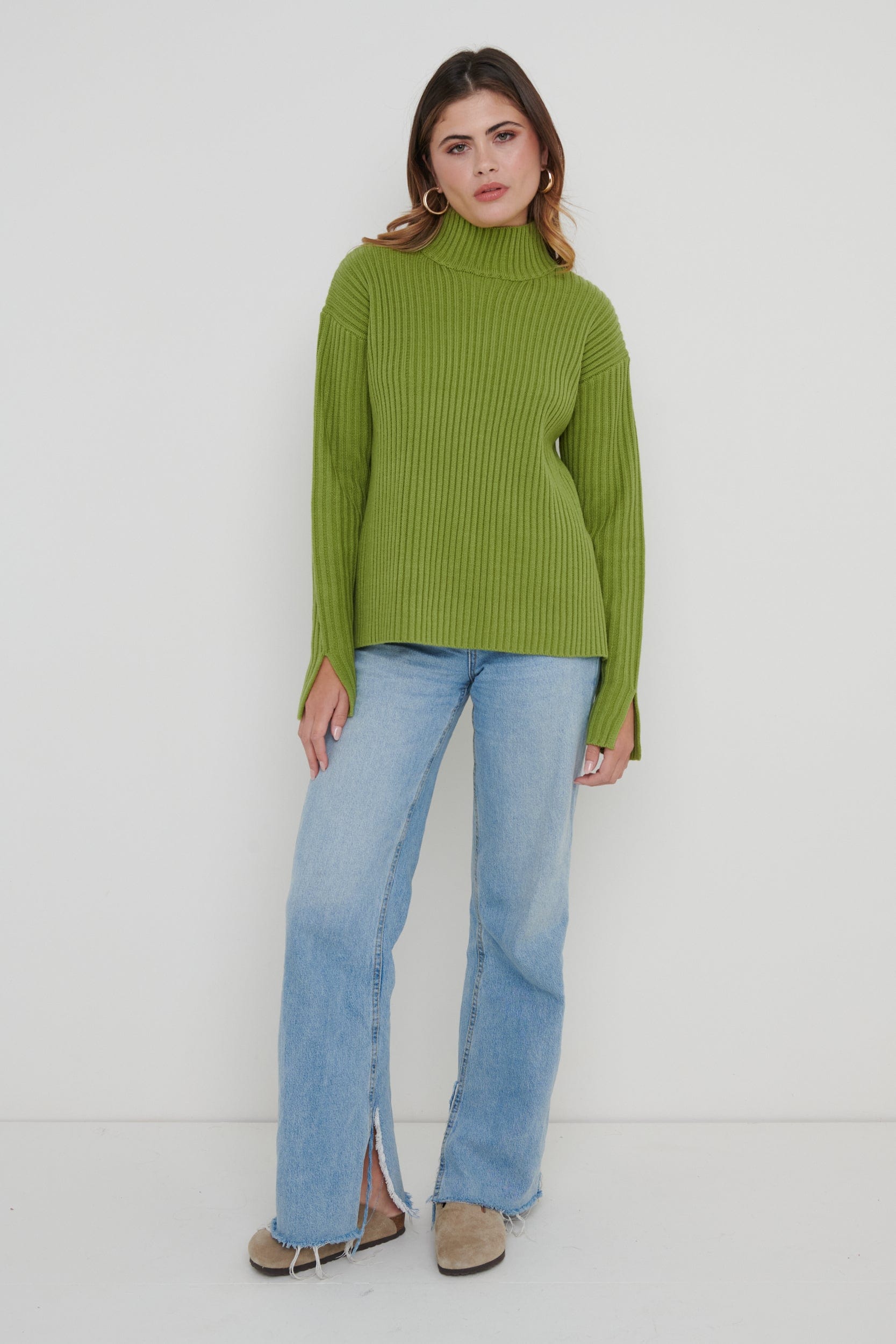 Connie Knit Jumper - Green, L