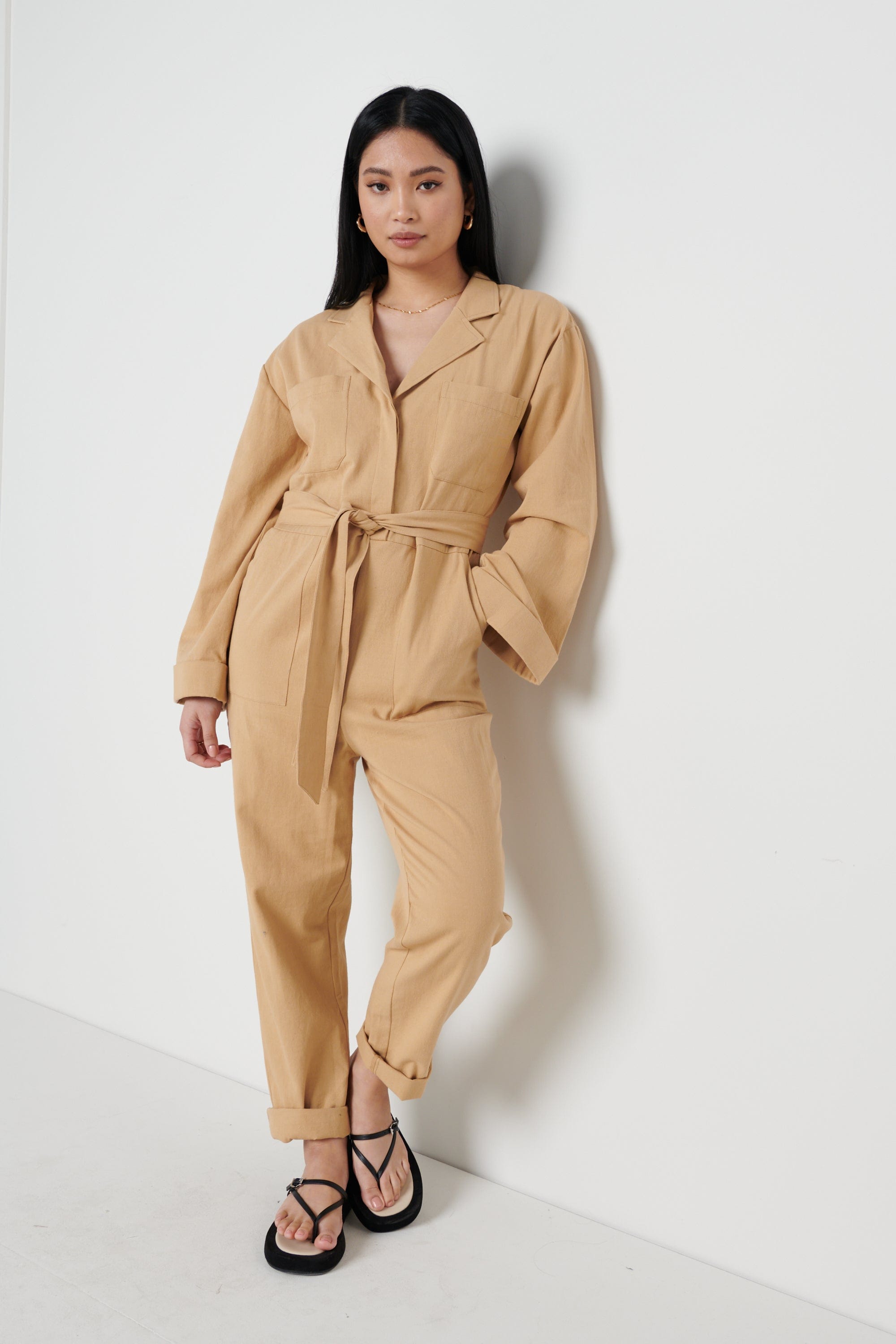 Hudson Jumpsuit- Camel, 16