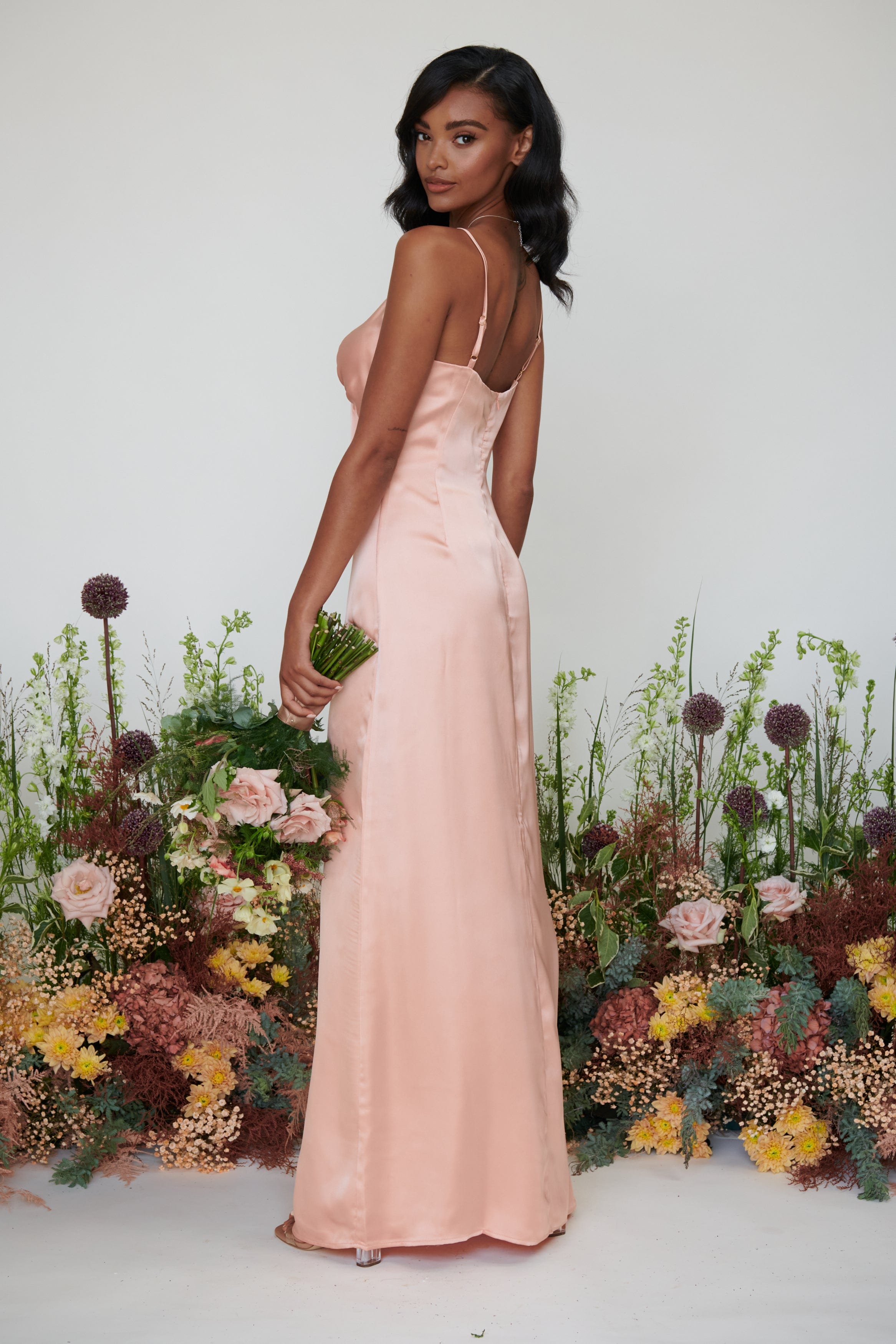 Sammie Recycled Maxi Bridesmaid Dress - Matte True Blush – Pretty