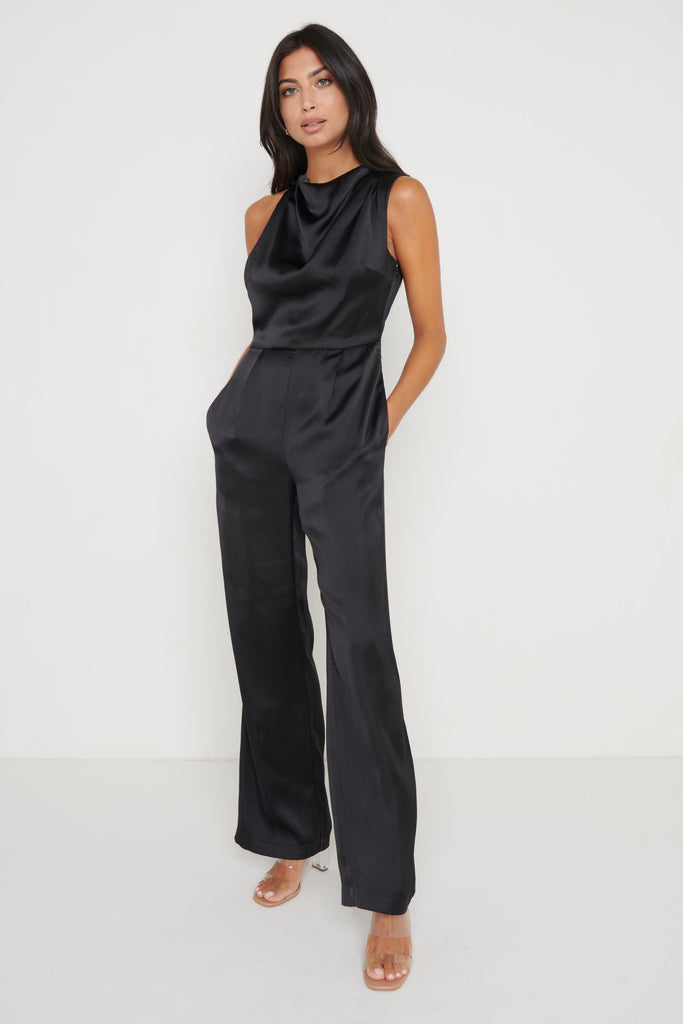 Jett Backless Jumpsuit - Black