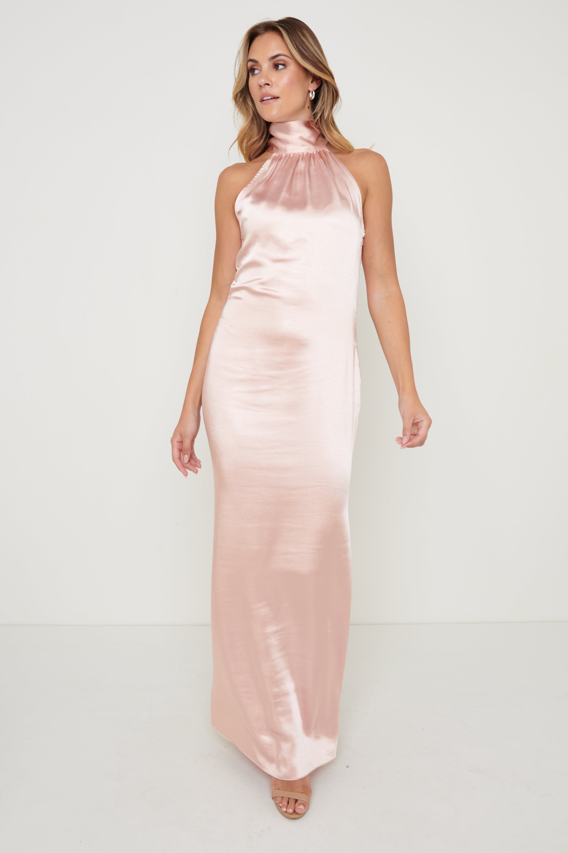 Odelle Maxi Bridesmaid Dress - Matte True Blush, 18