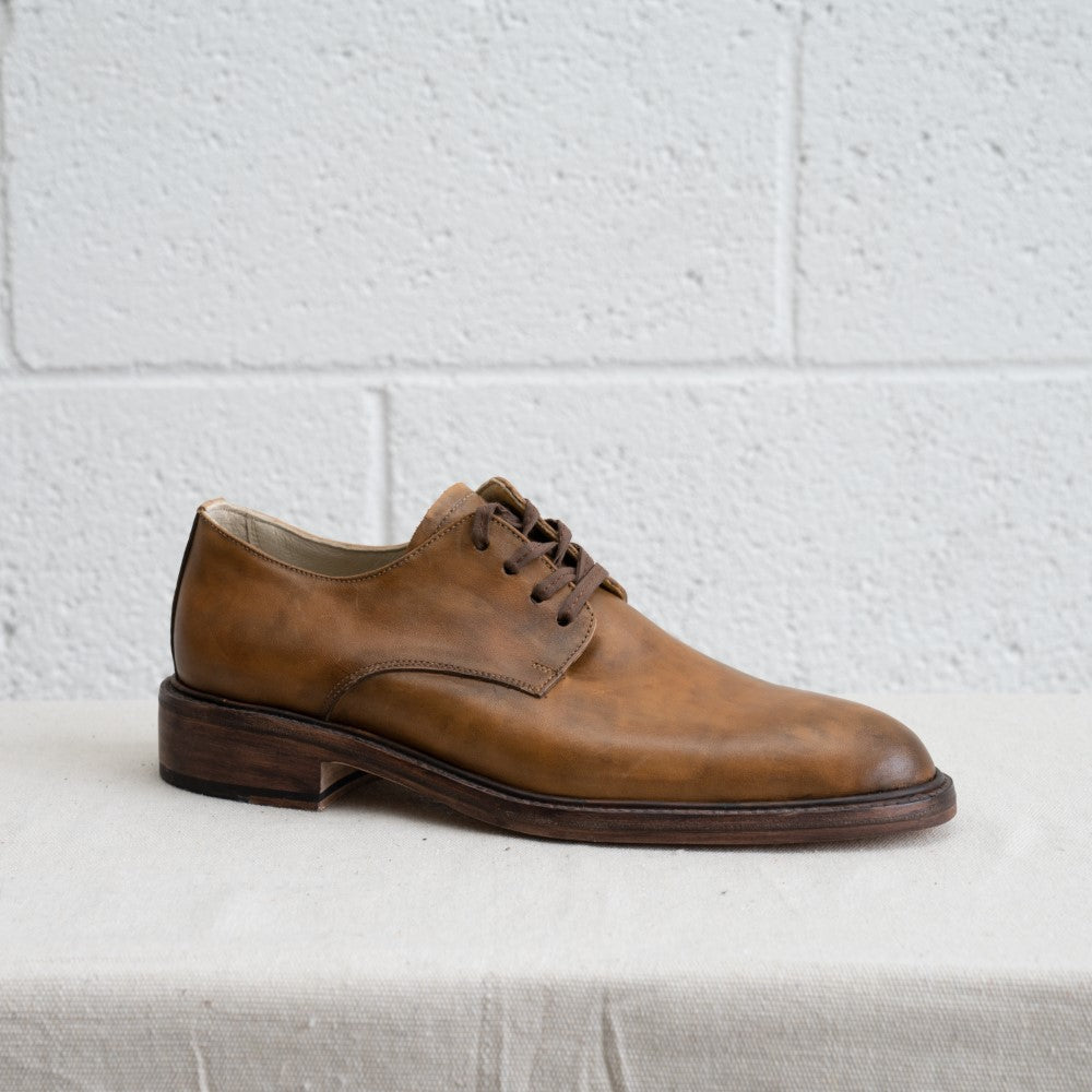 Bartoli - Lt Tan - Leather Dress Shoes Hand Burnish, Shoes