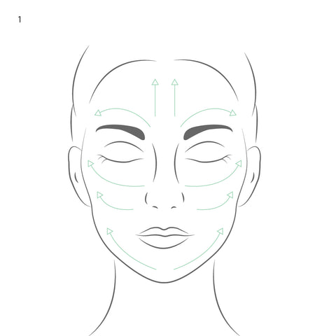 facial massage illustration guide