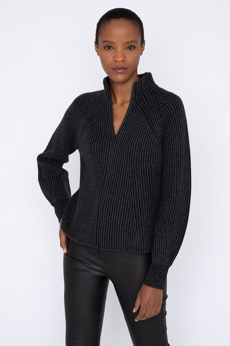 LFSC1-200 KINROSS Zip Mock Cardi