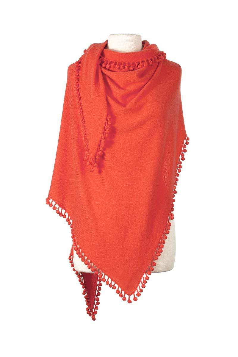 Pom01 Alpine Cashmere Tri Cashmere Wrap