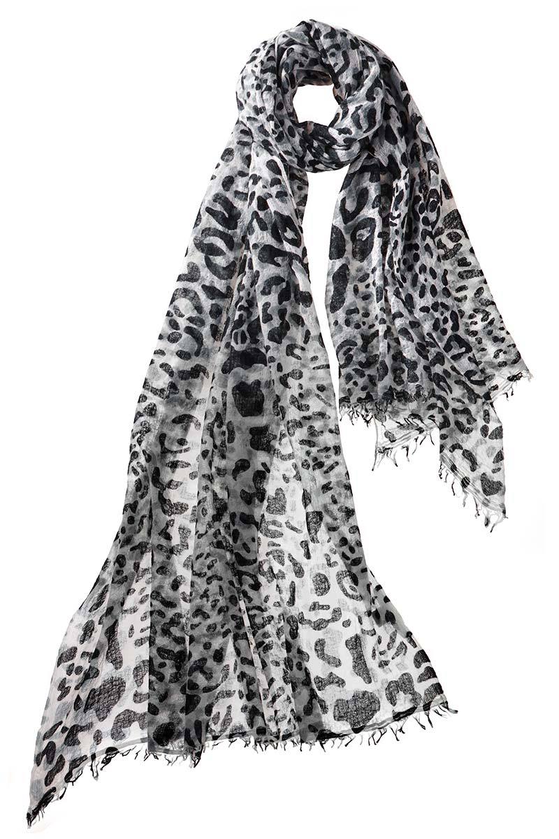 Leo2 Alpine Cashmere Leopard scarf