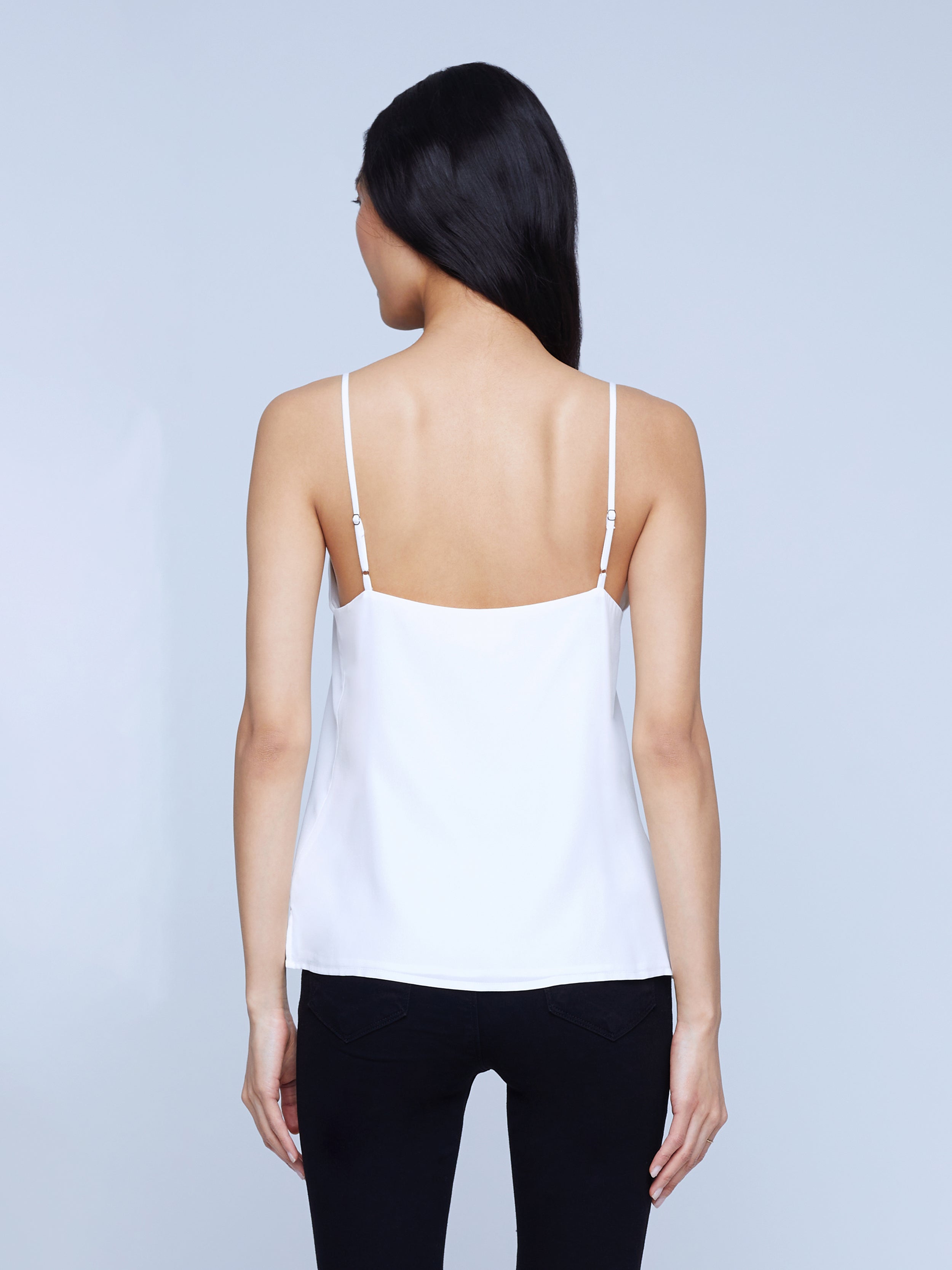 L'AGENCE Gabriella Camisole Tank In Ivory