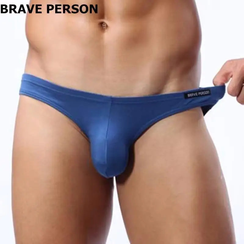 BRAVE PERSON Men's Underwear Brief (Low Rise, Pouch, Stretch & Breathable)