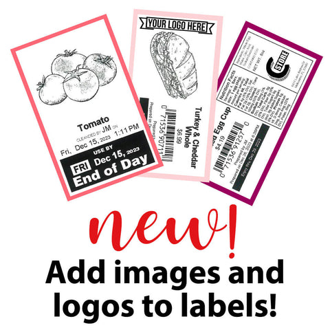 Add logos and images to your food safety labels with ITD Food Safety
