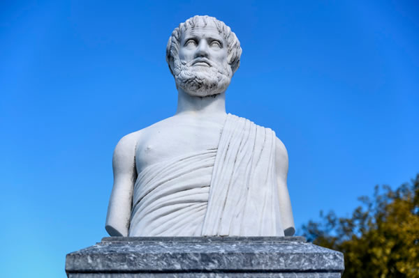 Aristotles Ancient Greece - Statue