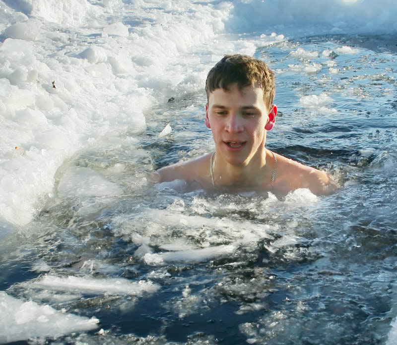 Swimming in Icy Waters