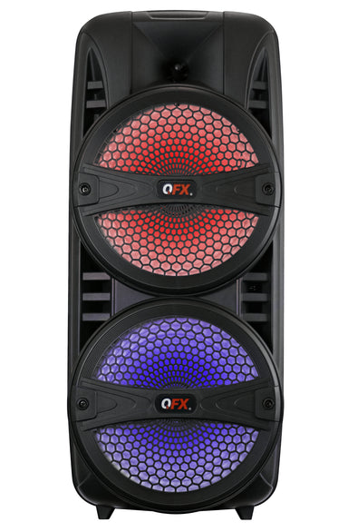 qfx bluetooth portable party speaker