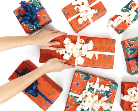 Biodegradable cotton ribbons for your gifts - part of our sustainable gift guide picks!