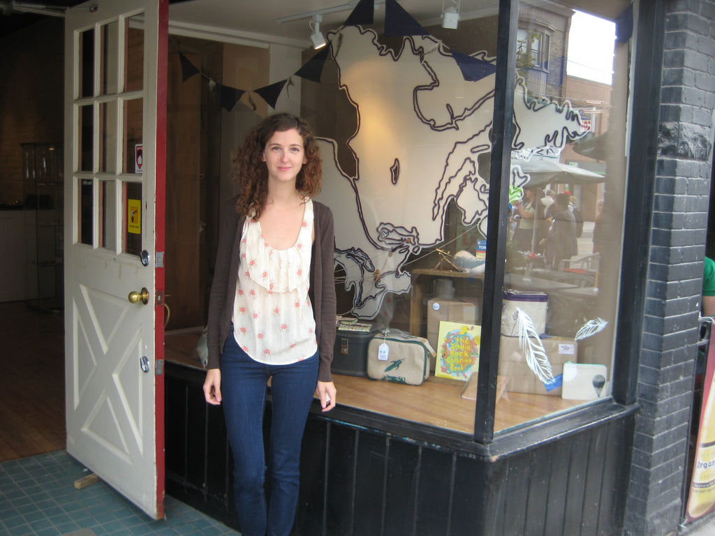 Young Leah Eyles is pictured in front of Scout in her first year of business in 2011.