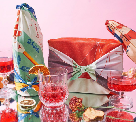 Reusable gift wrap - Furoshiki Japanese gift wrap - part of our sustainable gift guide collection!