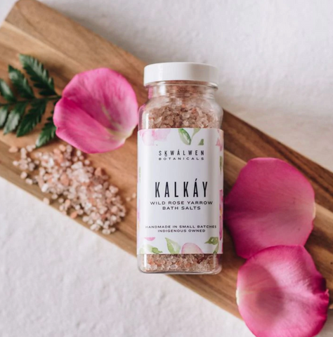 Skwalwen Botanicals Kalkway Bath Salts are perfect for a bath after a long day.