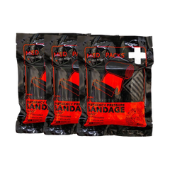 3 EMERGENCY PRESSURE BANDAGE Compact trauma dressing to treat serious bleeding