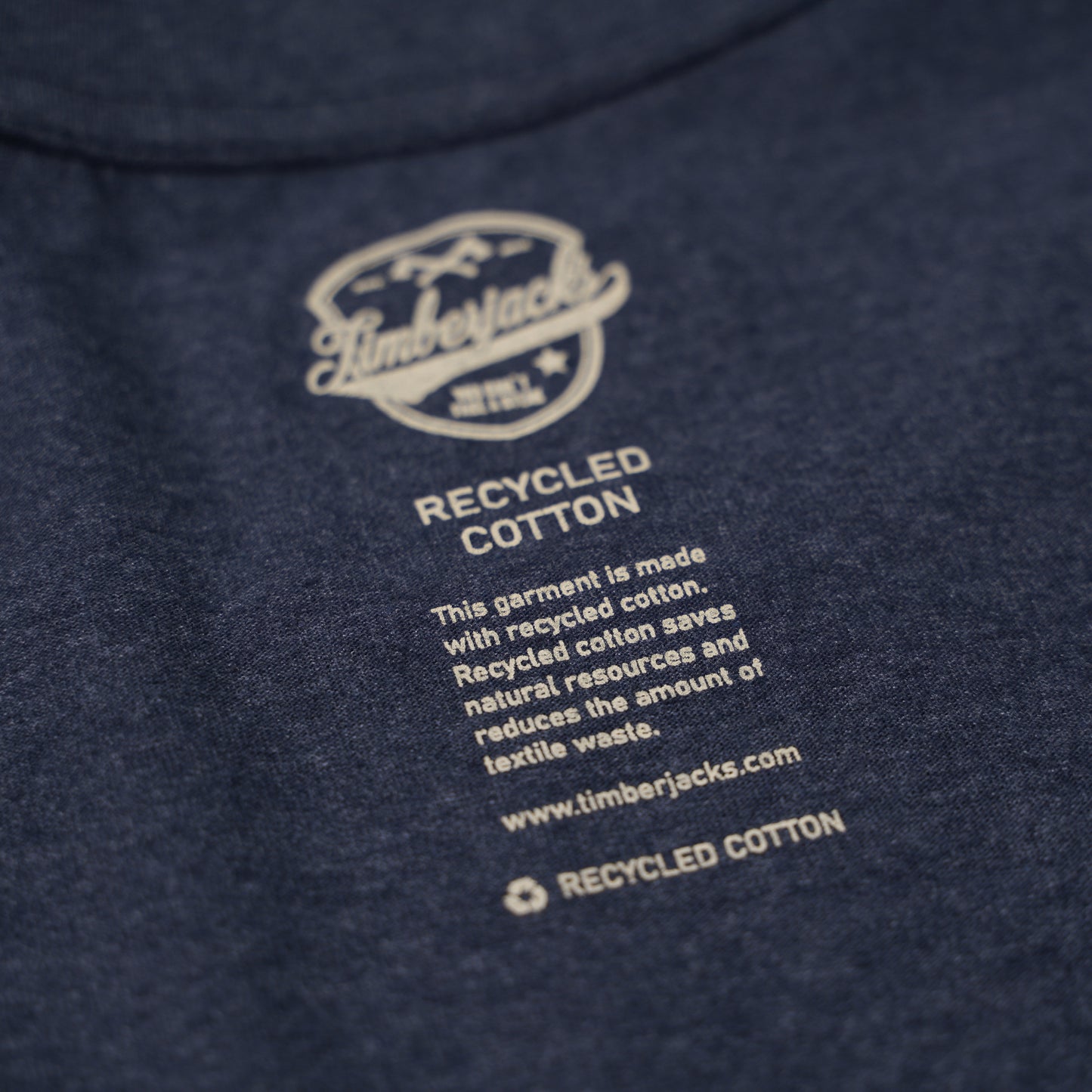 T-Shirt Beef Beer Co Man Indigo Recycled Cotton