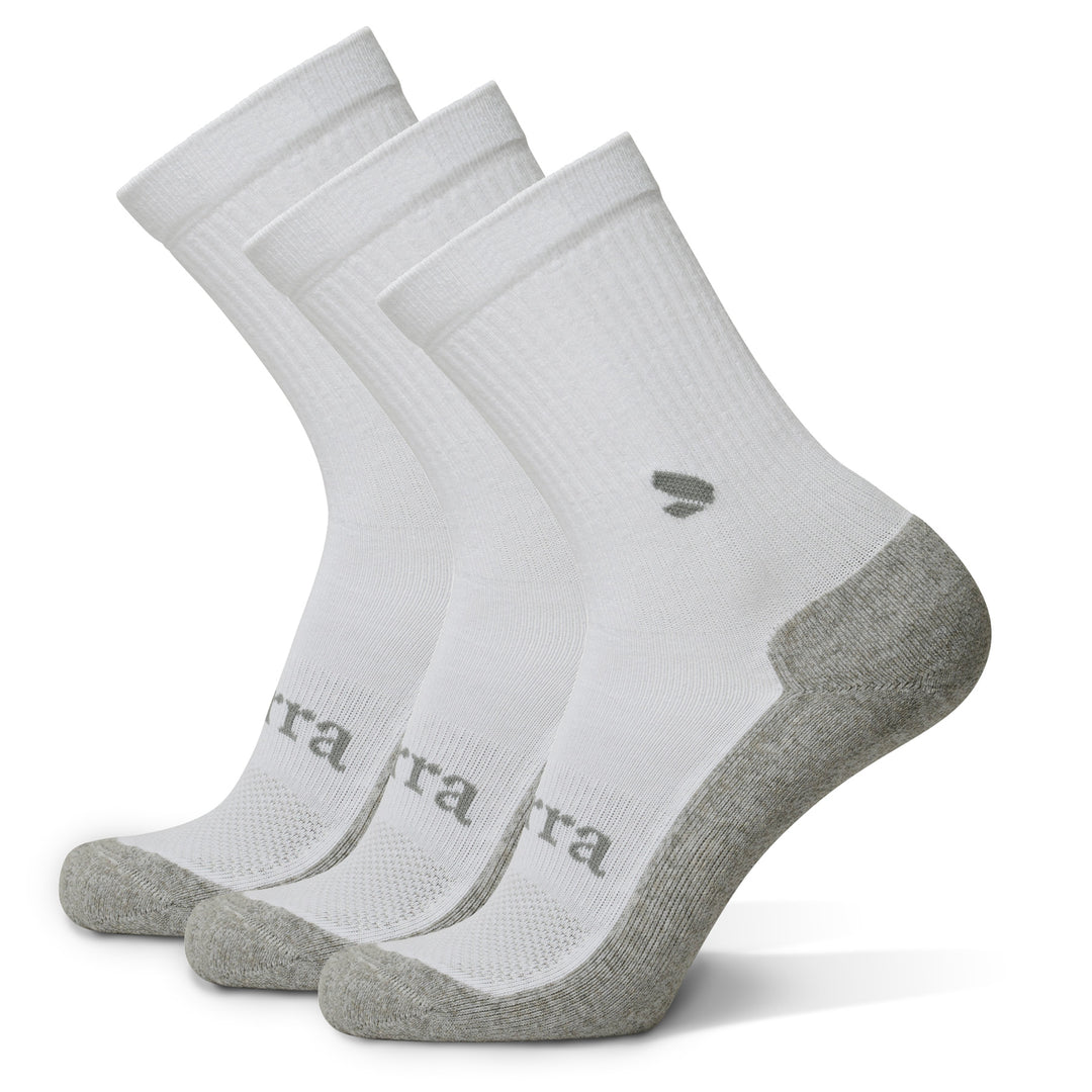 Loose Fit White Over The Calf Socks to EEEEE - 3Pack