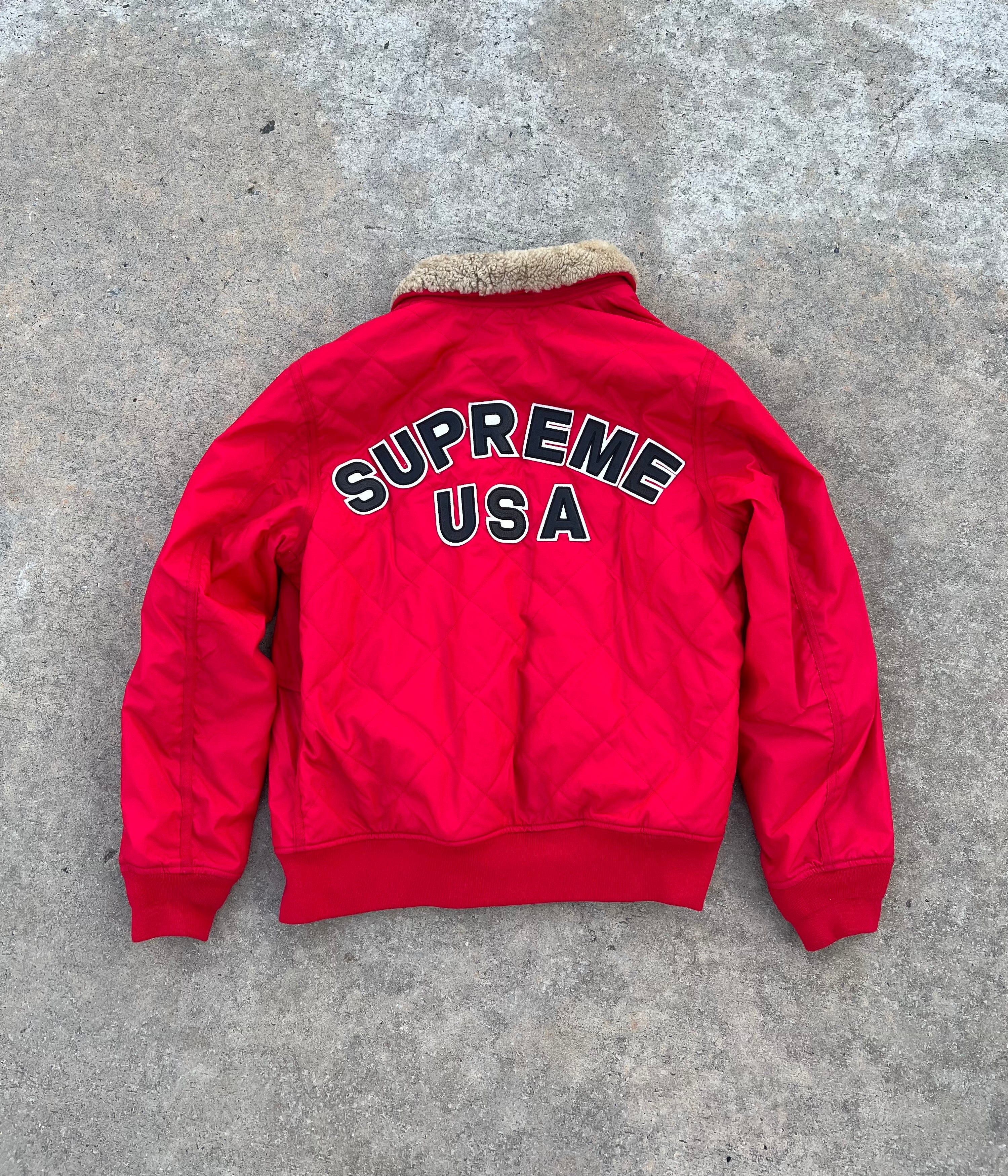 SUPREME SHERPA LINED JACKET