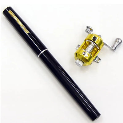 Survival & Portable Telescopic Pocket Mini Pen Fishing Rod with Reel, Outdoorzees