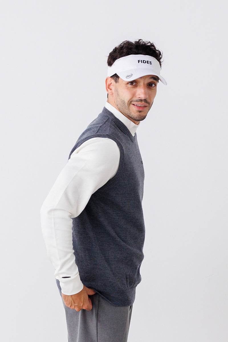 新品！Lサイズ FIDES GOLF CREW NECK KNIT VEST 【年中無休】 8100円