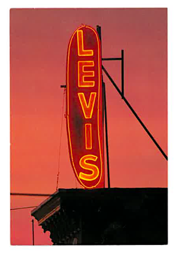 Levis Hot Dogs Postcard – Hidden City Mercantile