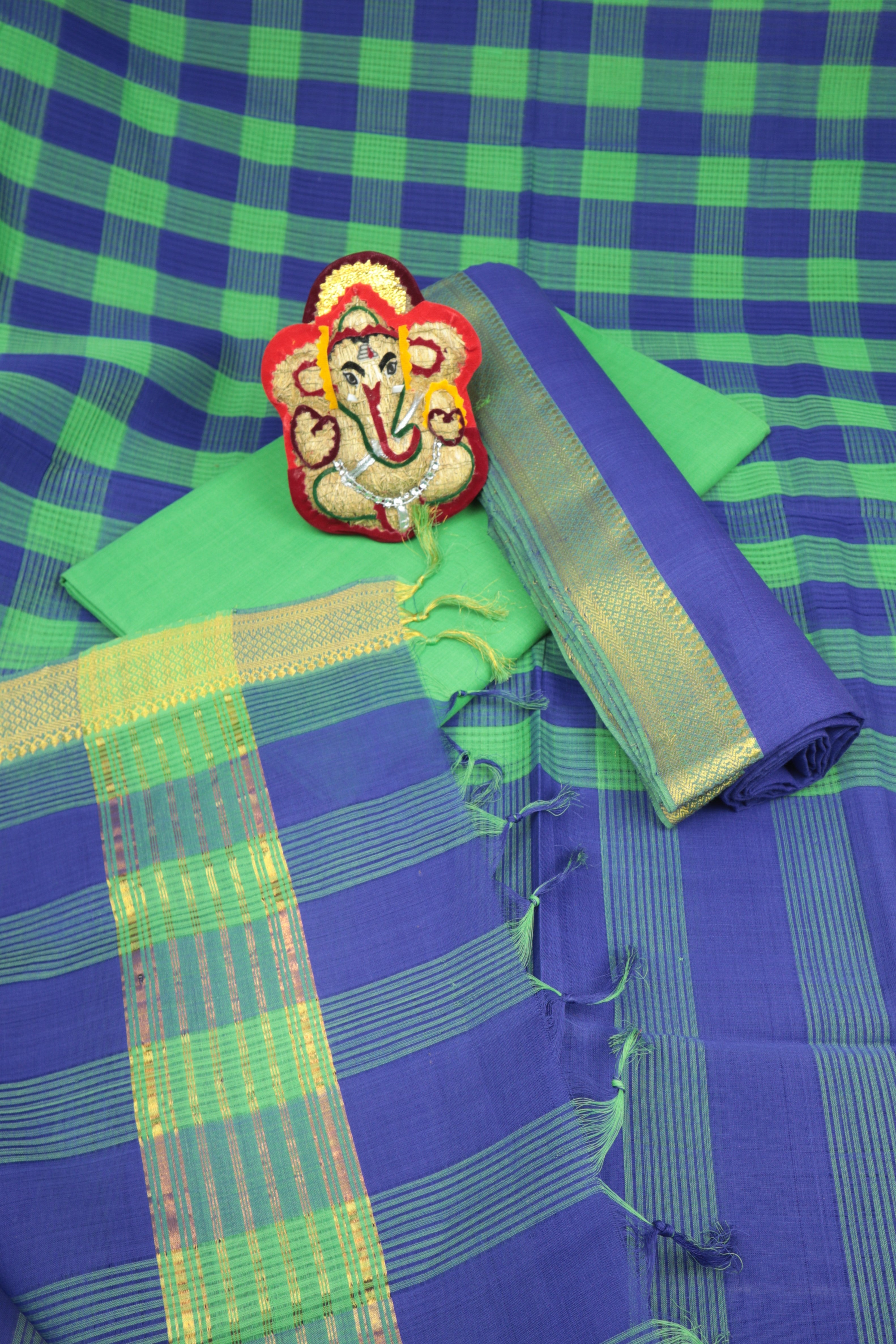 Mangalagiri handloom cotton printed dress material – www.