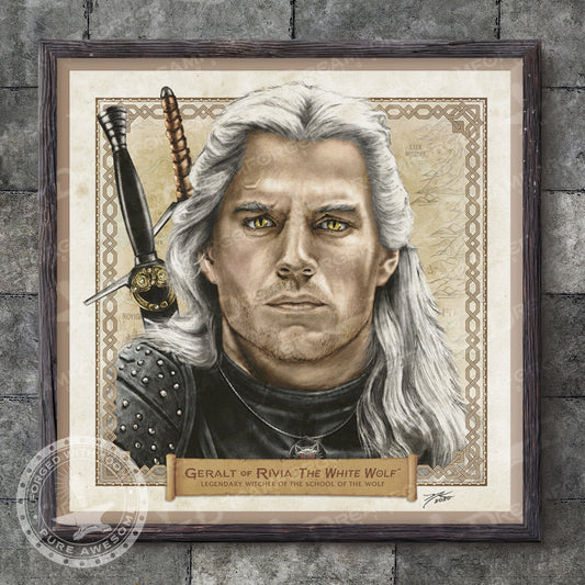 Witcher Wall Art, Geralt of Rivia Print, The Witcher Gift