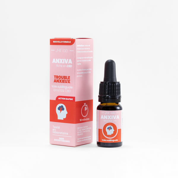 ANXIVA, huile de CBD bio spécialement élaborée pour lutter contre le stress du quotidien