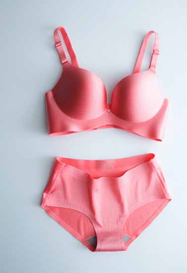 Kashish Padded Light Pink Net Bra Panty Set at Rs 187/set in