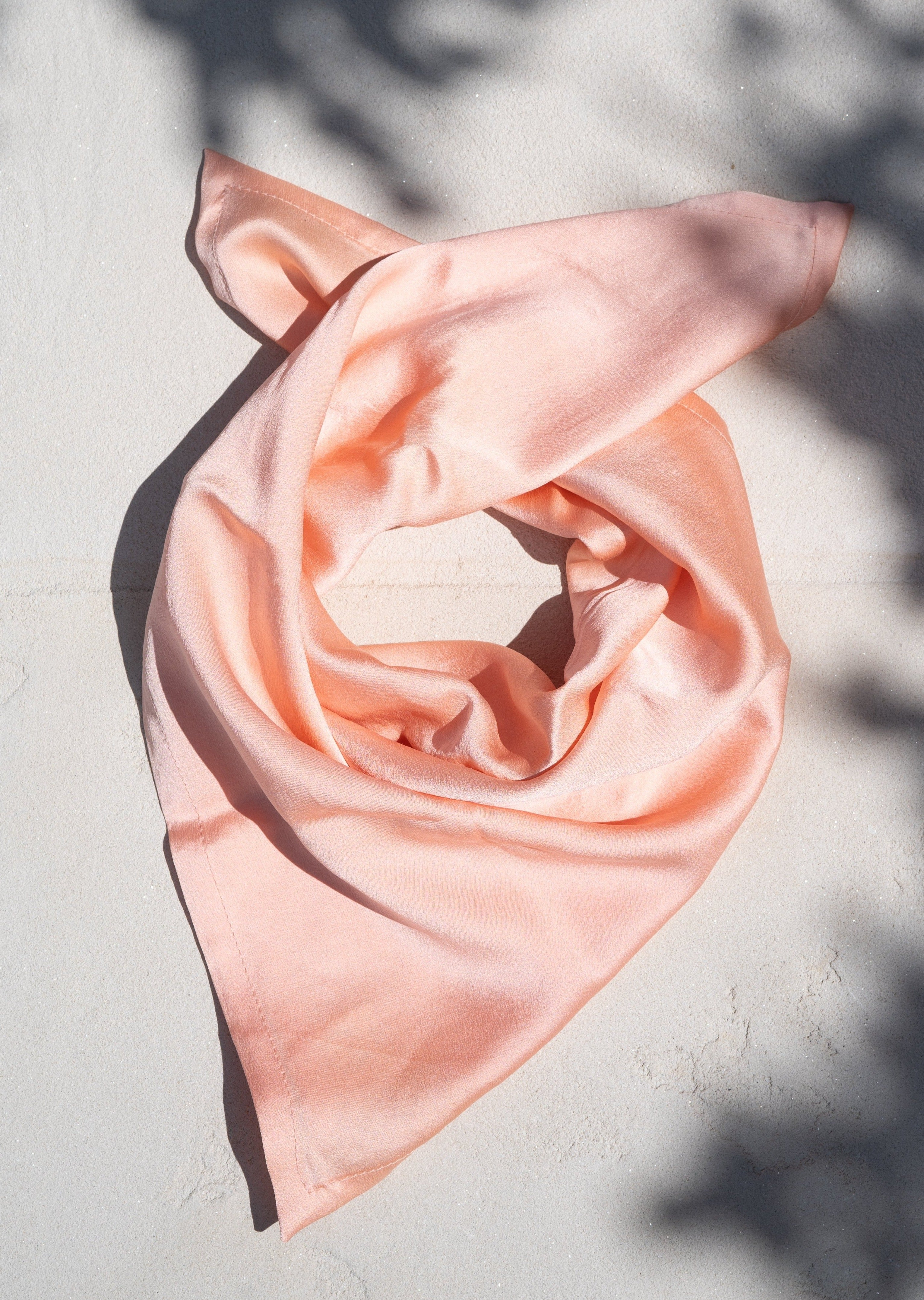 Neckerchief, Silk Charmeuse in Yucatan