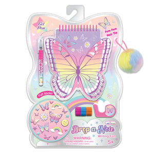 Drop A Note Writing Fun, Tie Dye Butterfly - Cutie Patootie