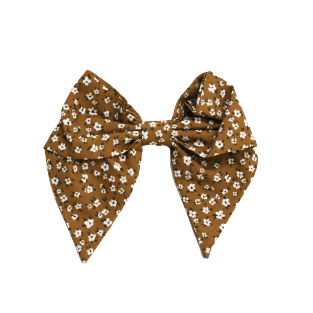 Copper Floral Classic Bow
