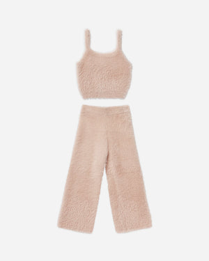 Blush Fuzzy Knit Set - Cutie Patootie