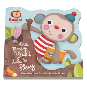 "Little Monkey Yuki Loves to Play" Board Book - Cutie Patootie