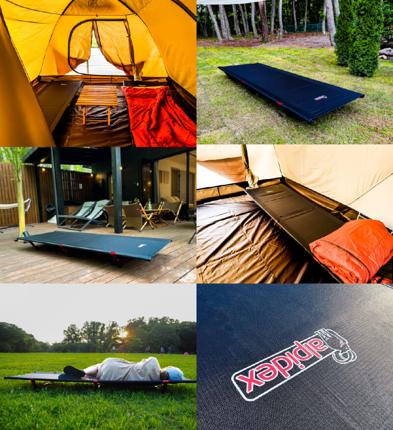 ALPIDEX アルピデックス キャンプ ローコット - 寝袋/寝具