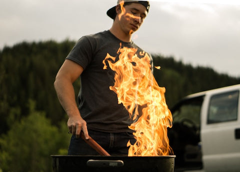 a chill dude and a bbq