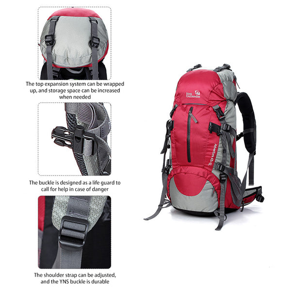 detail - MERRIC 50 Internal Frame Backpack - red