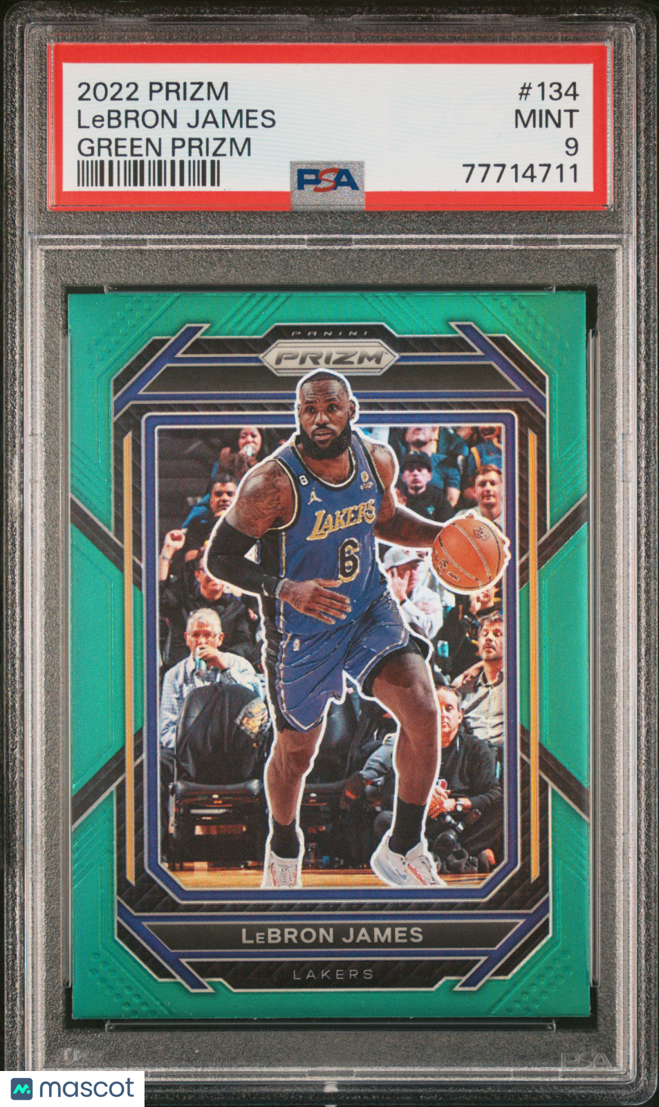 2022 Panini Prizm LeBron James #134 PSA 9