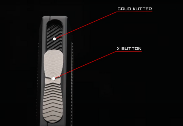 Microtech Atreus Zero Blade Play OTF X-Button Deployment with Crud Cutter