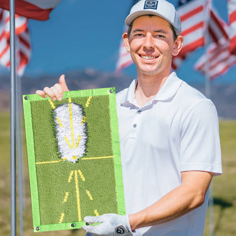 Tanie Mata do ćwiczeń golfowych do wykrywania huśtawki mrugnięcie trajektoria wykrywanie sklep