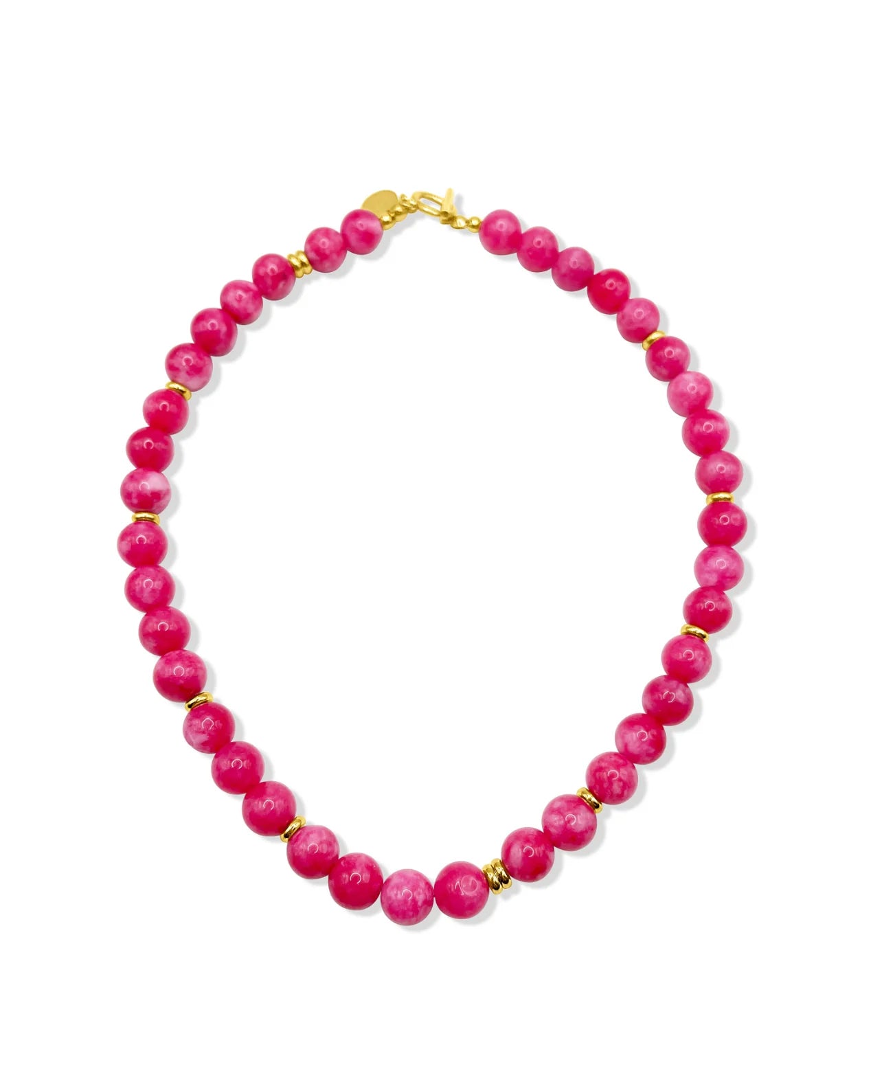 Brooke Pink Beaded Necklace