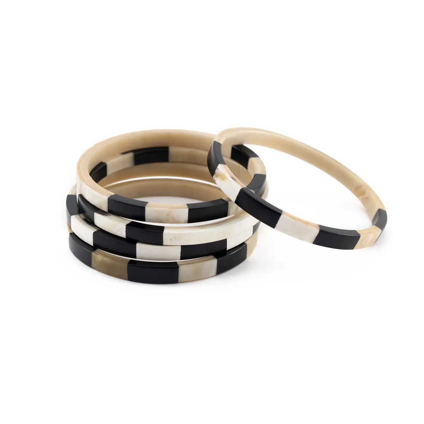 Black and White Tile Bangle