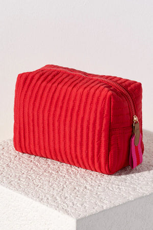 Rae Red Large Cosmetic Bag - The Tailored Goose