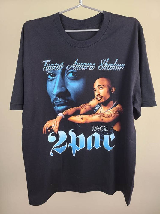 2 Pac Tee Tupac Shakur Shirt 90s Rap Clothing sold by Subtext Valentina, SKU 25105567